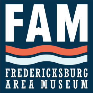 A logo for the Fredericksburg Area Museum, a local office cleaning client for Professional Edge Cleaning.
