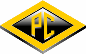 A logo for PC, a local office cleaning client for Professional Edge Cleaning.